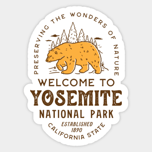 Yosemite National Park Sticker